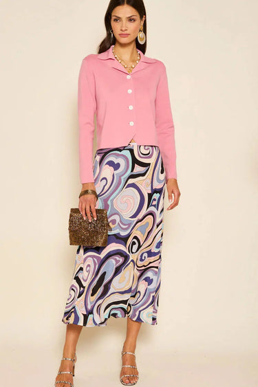 Kelly Skirt - Marble Ocean-Skirt-Rixo-Debs Boutique